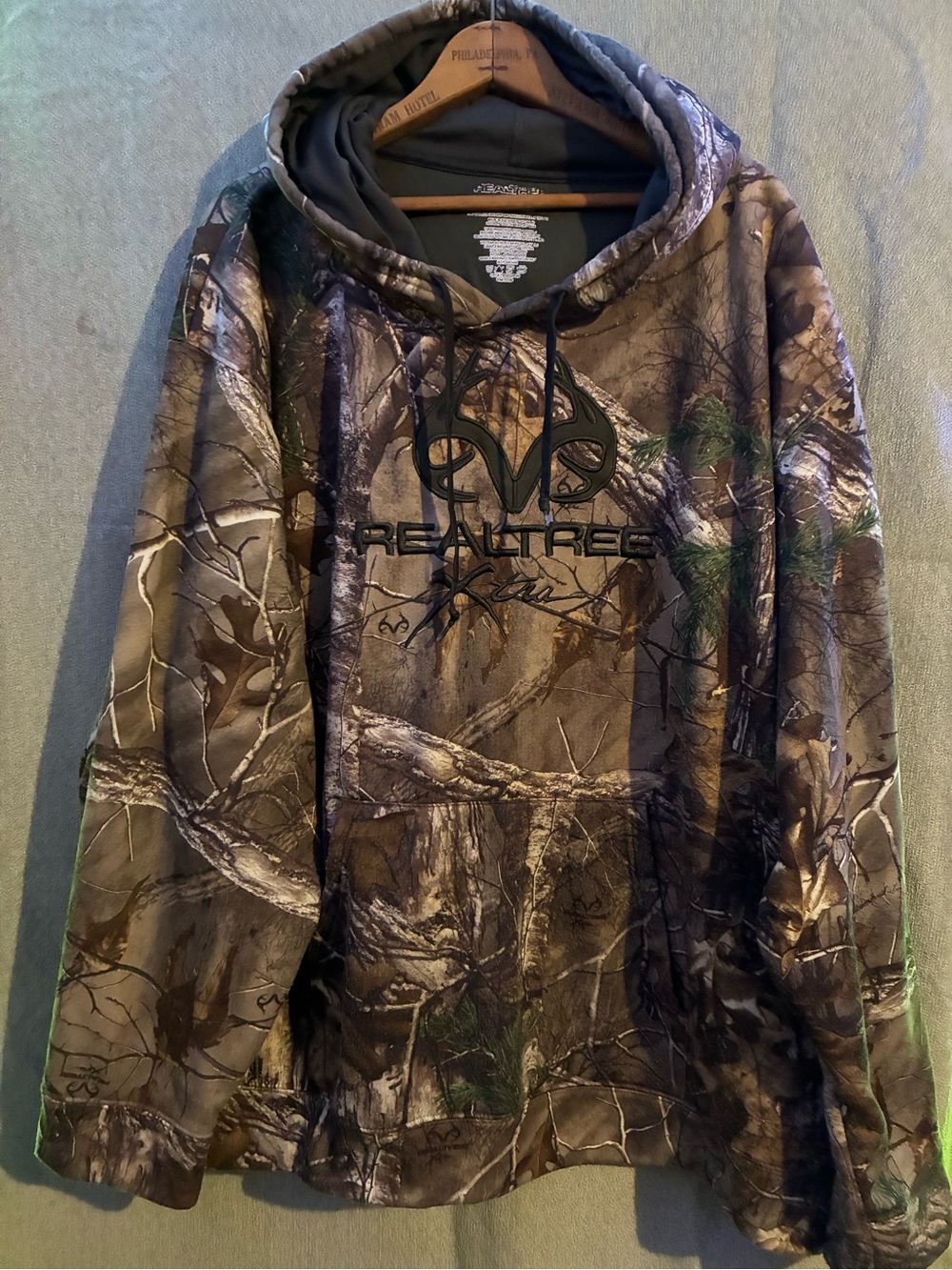 Realtree Brown and Green Camo Pullover Hoodie size 3xl